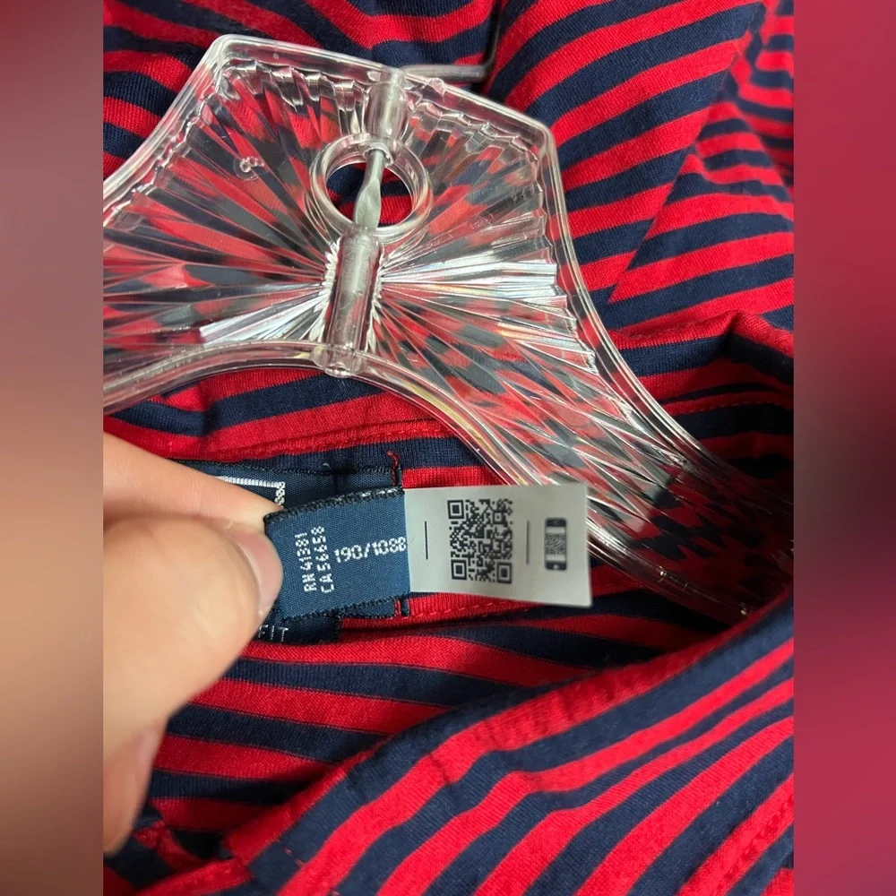 Polo Ralph Lauren Men’s Striped Casual Polo Shirt Size XXL NWT Red and Navy - Picture 11 of 12